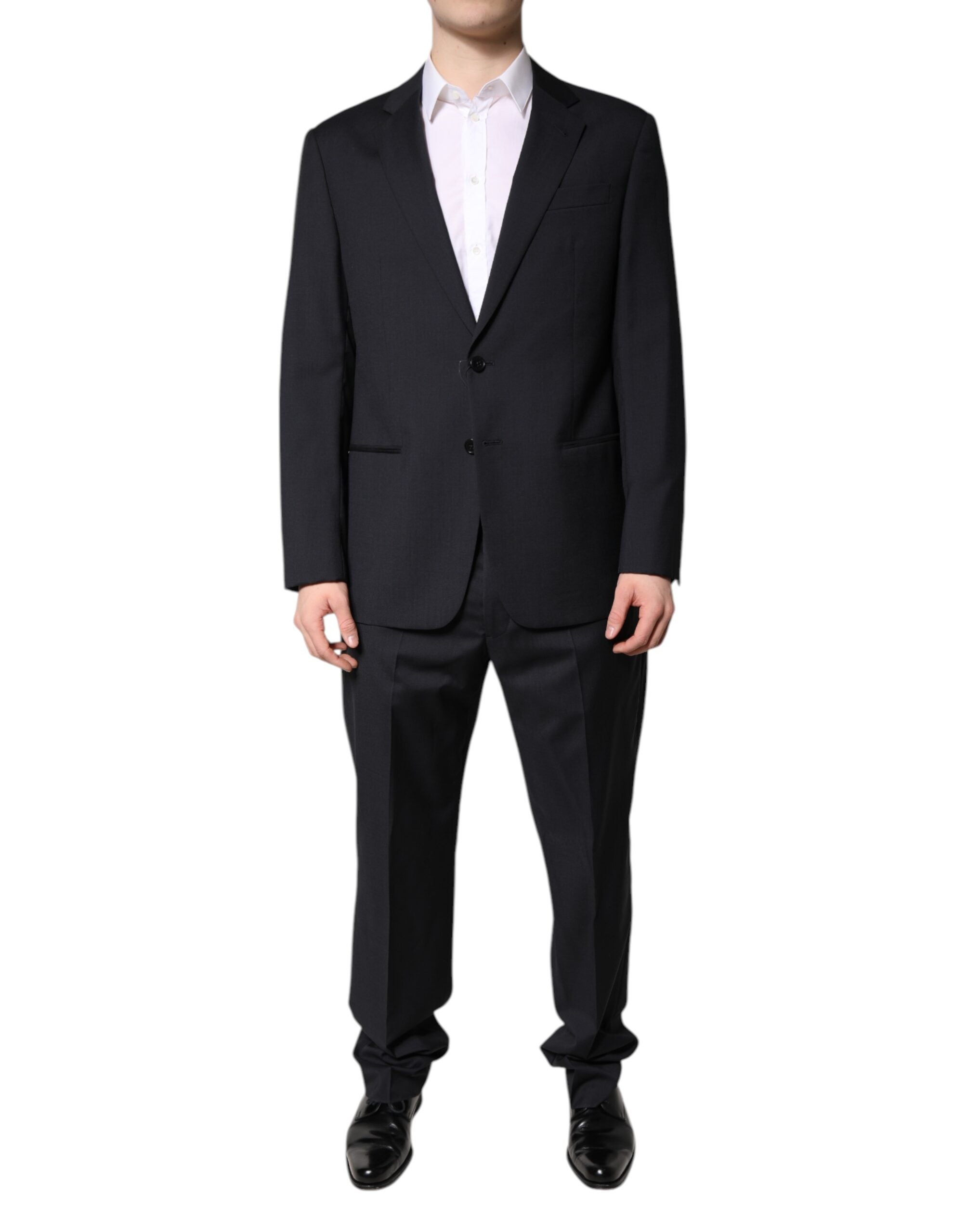 Emporio Armani – Schwarzer, einreihiger, formeller, zweiteiliger Anzug