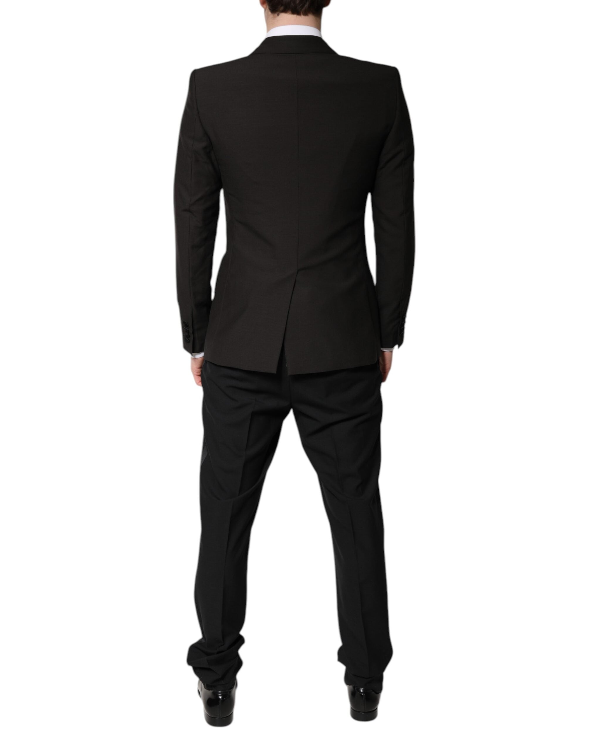 Dolce &amp; Gabbana – Schwarzer, einreihiger, formeller 3-teiliger Anzug