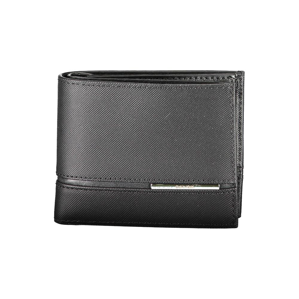 Calvin Klein Herren-Geldbörse aus schwarzem Leder