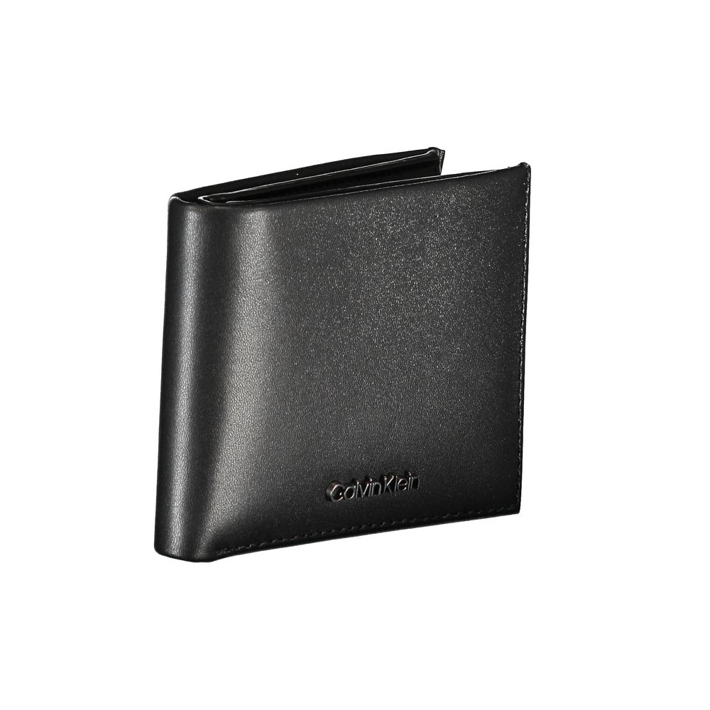 Portofel elegant din piele Calvin Klein, pliabil, cu blocare RFID