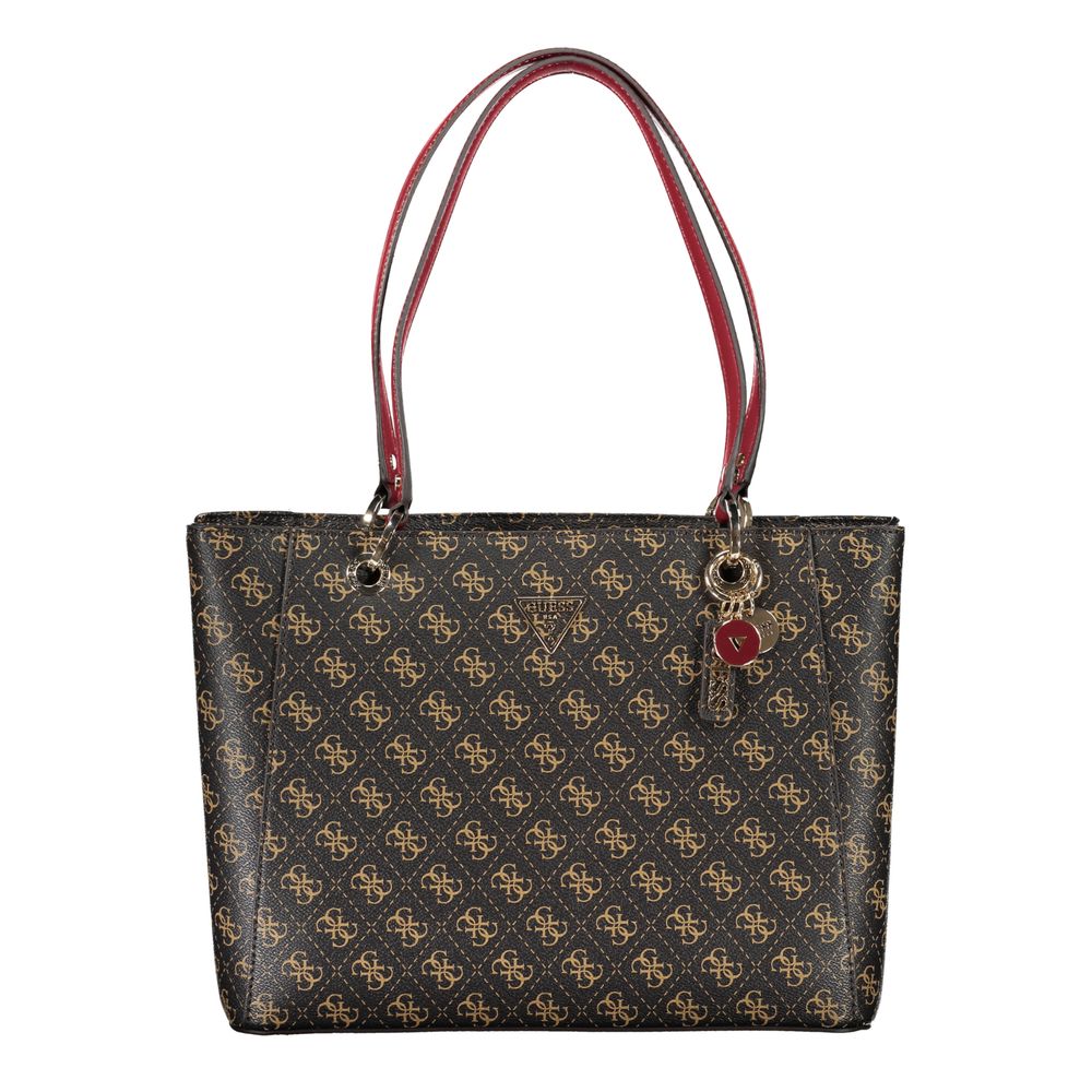 Guess Jeans – Handtasche aus Polyethylen in Braun
