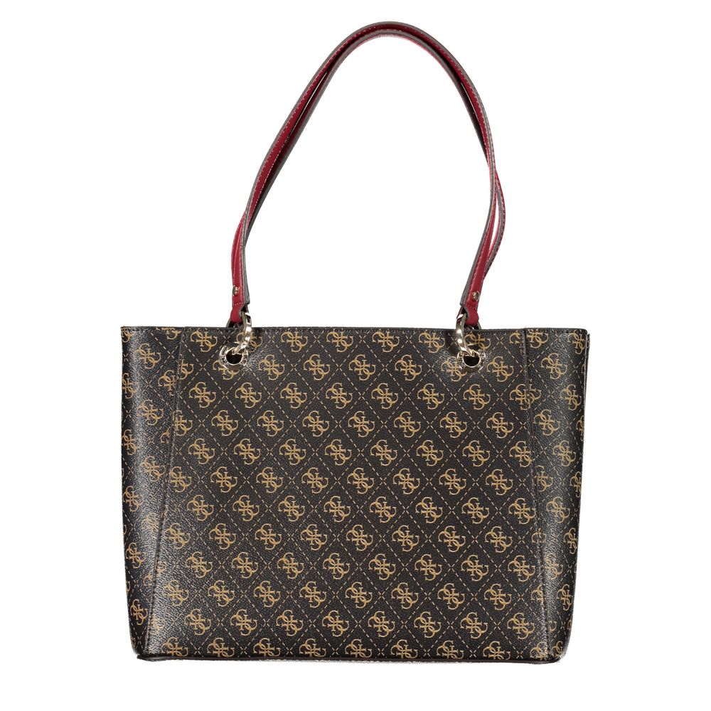 Guess Jeans – Handtasche aus Polyethylen in Braun
