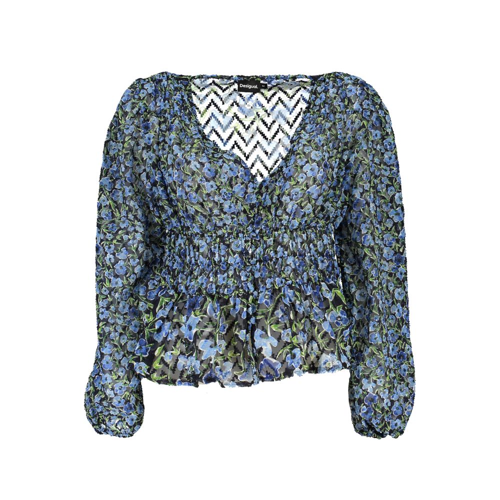 Desigual Blauer Polyesterpullover