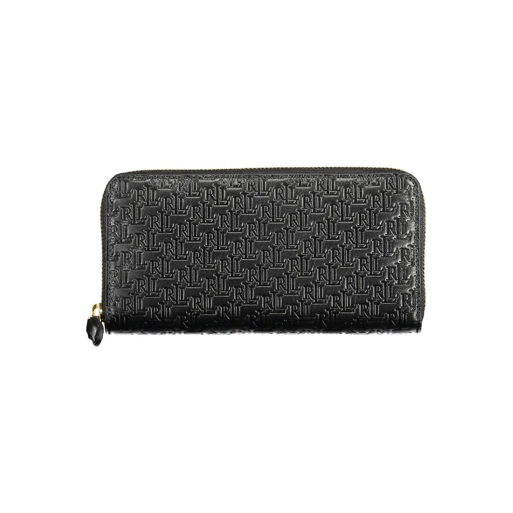 Portofel din piele neagră Ralph Lauren