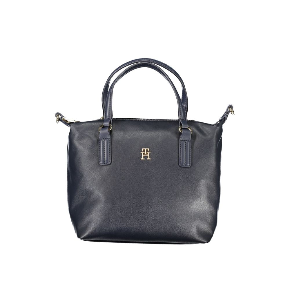 Tommy Hilfiger – Blaue Polyester-Handtasche