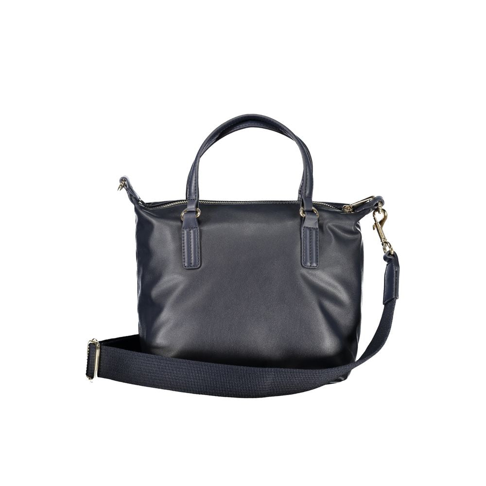 Tommy Hilfiger – Blaue Polyester-Handtasche
