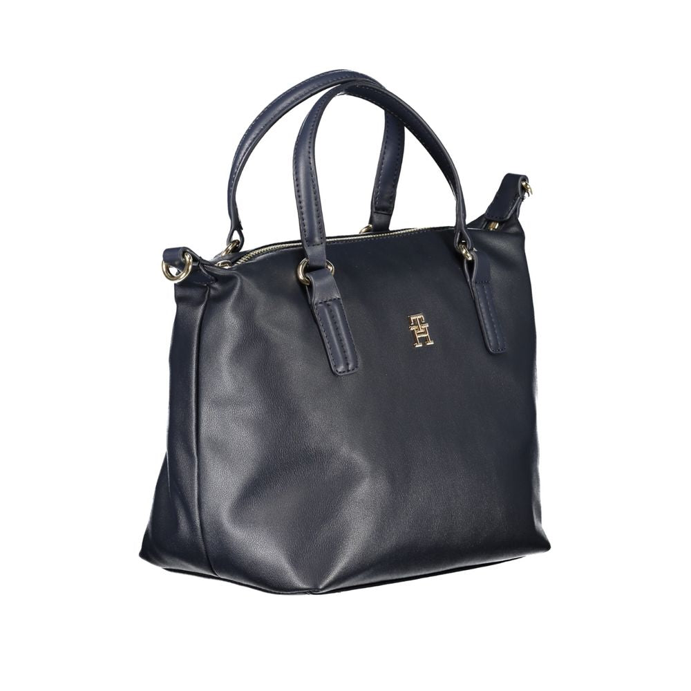 Geantă de mână Tommy Hilfiger albastră din poliester
