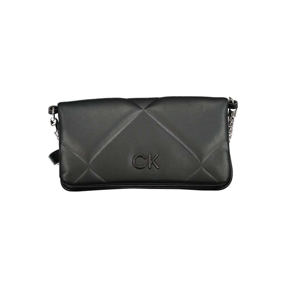 Geantă de mână Calvin Klein neagră din bumbac