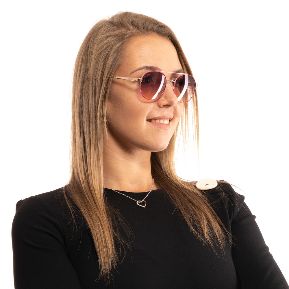 Ochelari de soare Guess roz pentru femei