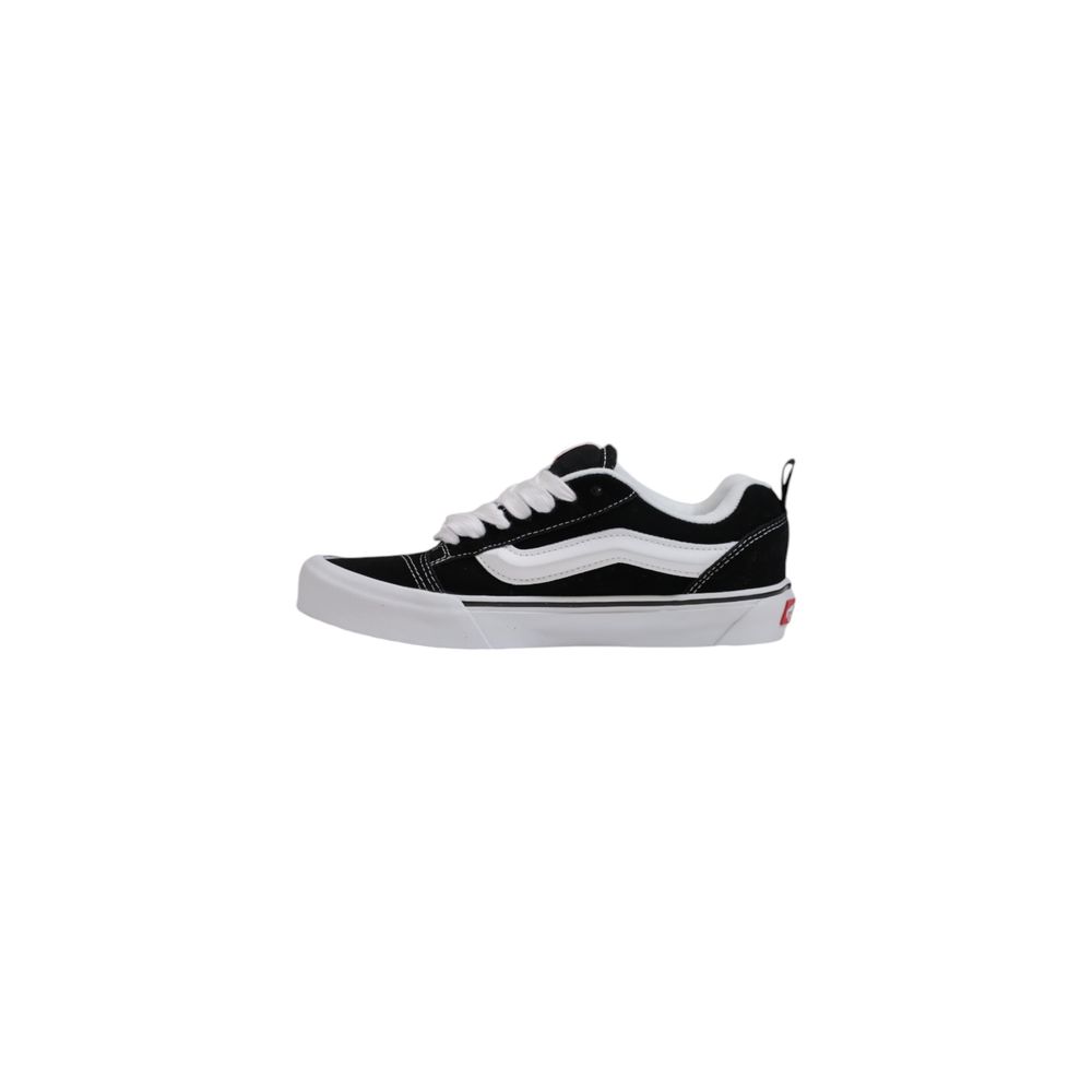 Vans – Schwarze und weiße Ledersneaker