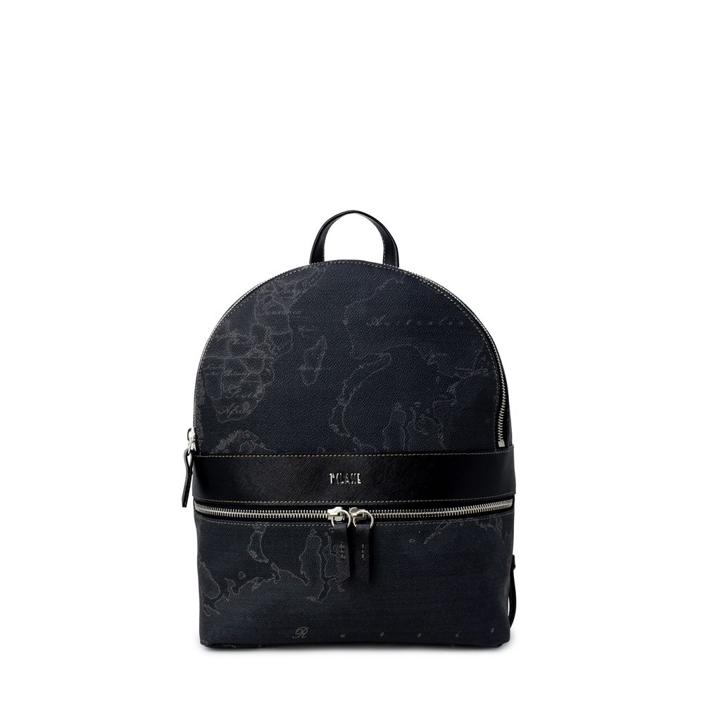 Alviero Martini Prima Classe Rucksack aus schwarzem Leder