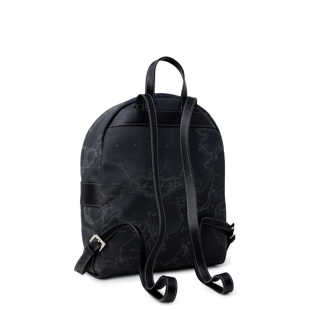 Alviero Martini Prima Classe Rucksack aus schwarzem Leder