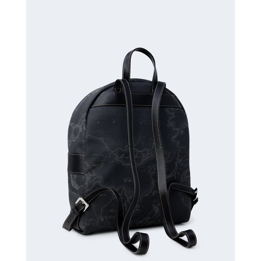 Alviero Martini Prima Classe Rucksack aus schwarzem Leder