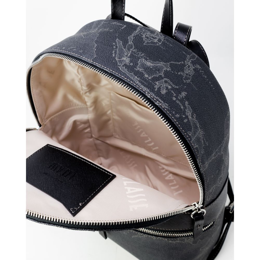 Alviero Martini Prima Classe Rucksack aus schwarzem Leder
