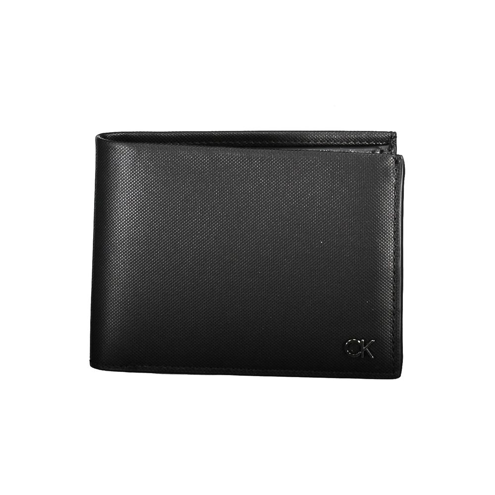 Calvin Klein Herren-Geldbörse aus schwarzem Leder