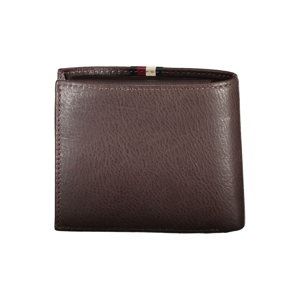 Tommy Hilfiger – Braune Lederbrieftasche für Herren
