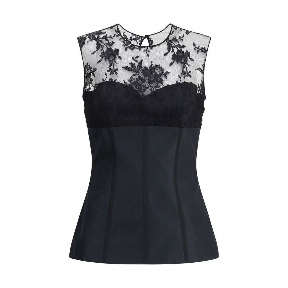 Top cu dantelă Alexander McQueen