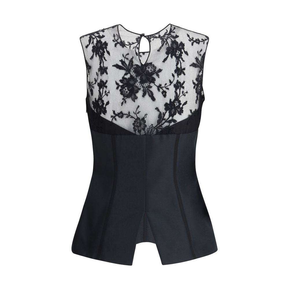 Top cu dantelă Alexander McQueen