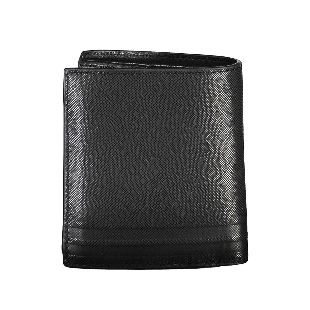 Tommy Hilfiger – Schwarze Lederbrieftasche für Herren