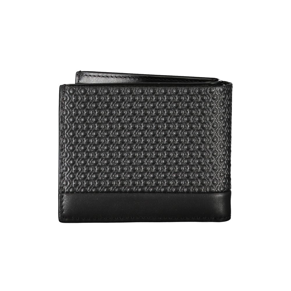 Portofel elegant din piele neagră RFID Calvin Klein