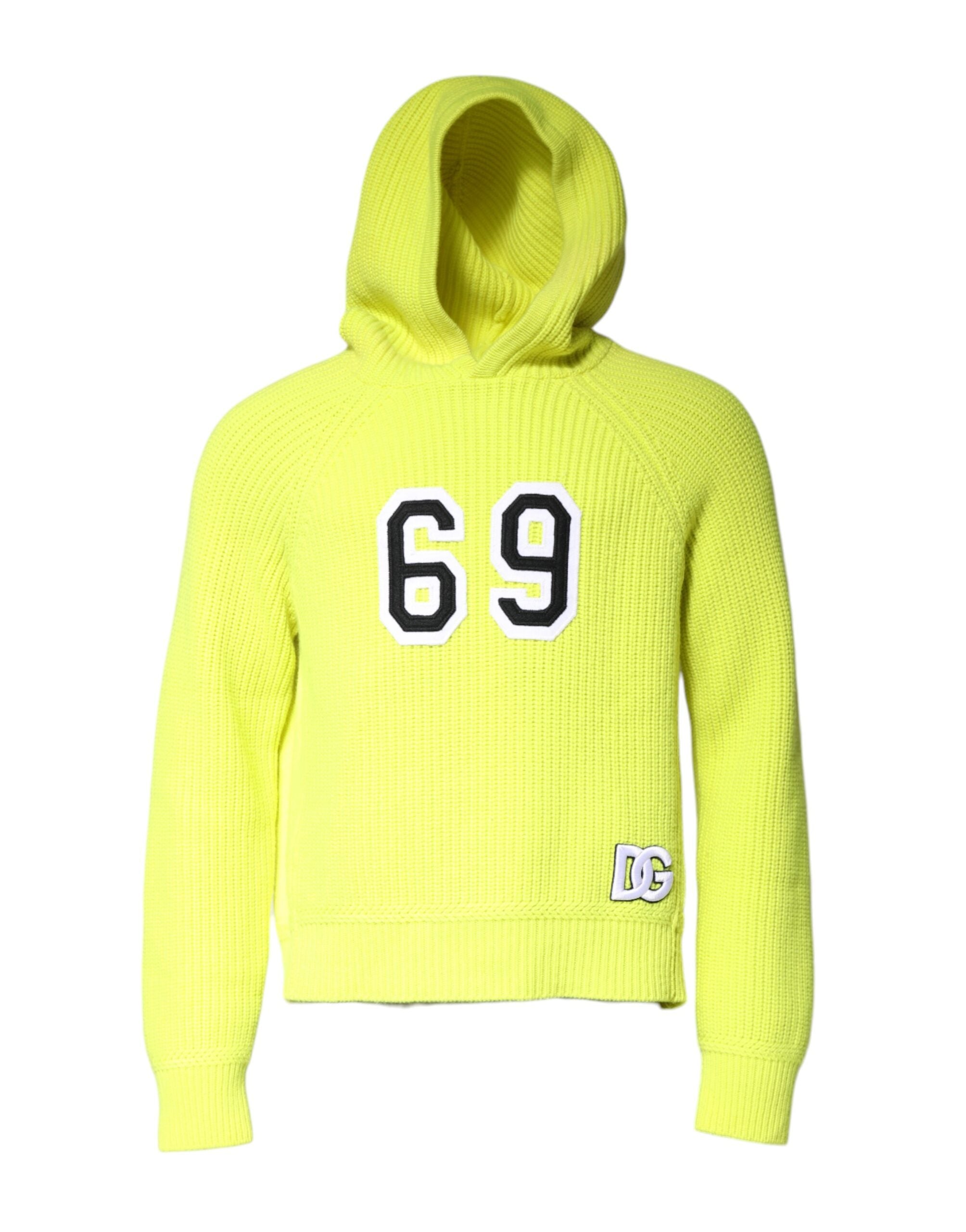 Pulover Dolce &amp; Gabbana Green 69 Knit cu glugă pentru bărbați