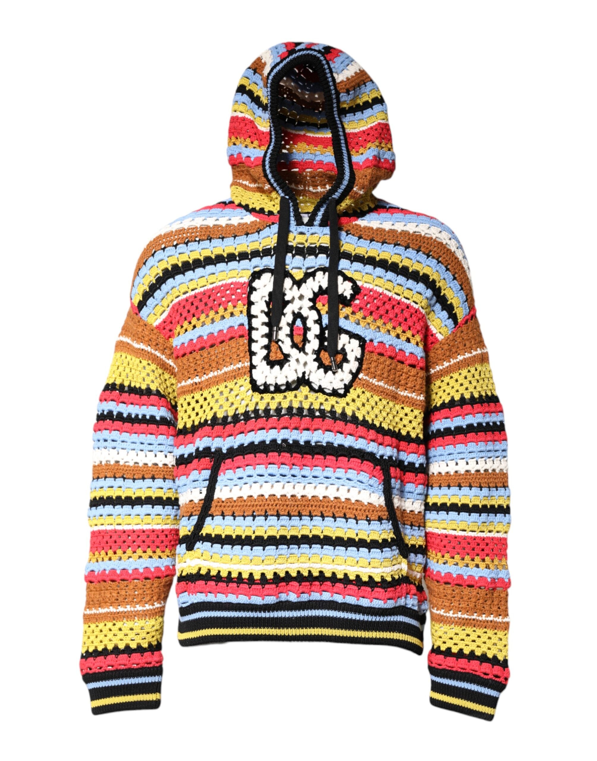 Pulover cu glugă din bumbac multicolor Dolce &amp; Gabbana