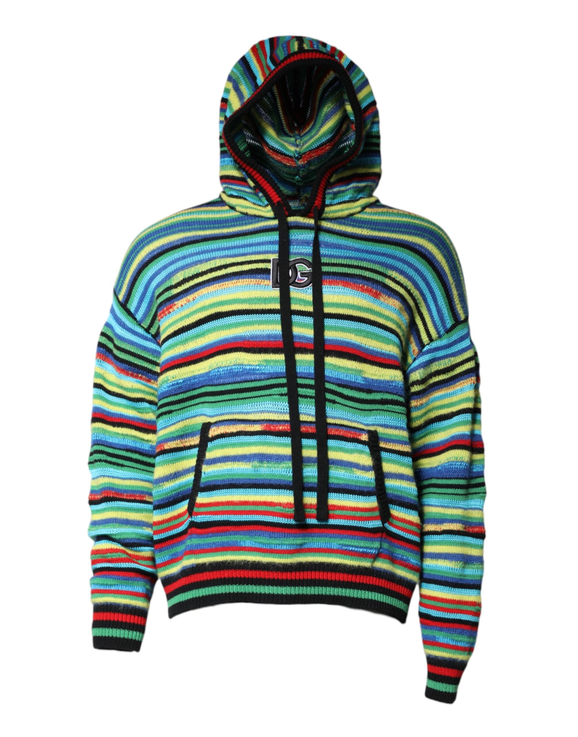 Pulover cu glugă din bumbac multicolor Dolce &amp; Gabbana
