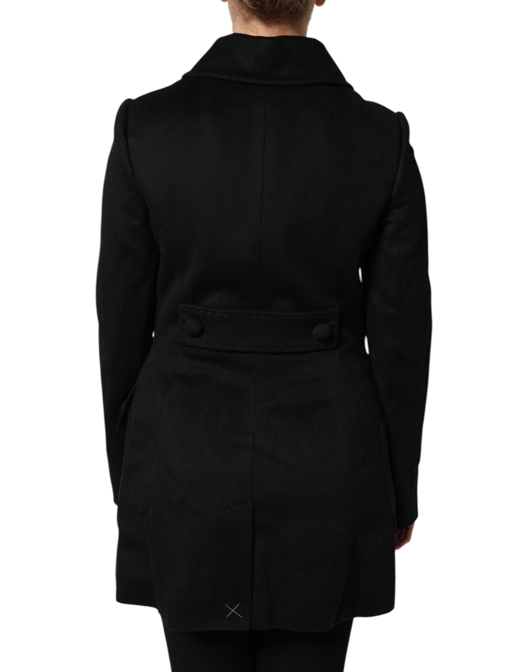 Dolce &amp; Gabbana Sartoria Italiano Blazerjacke aus schwarzer Wolle