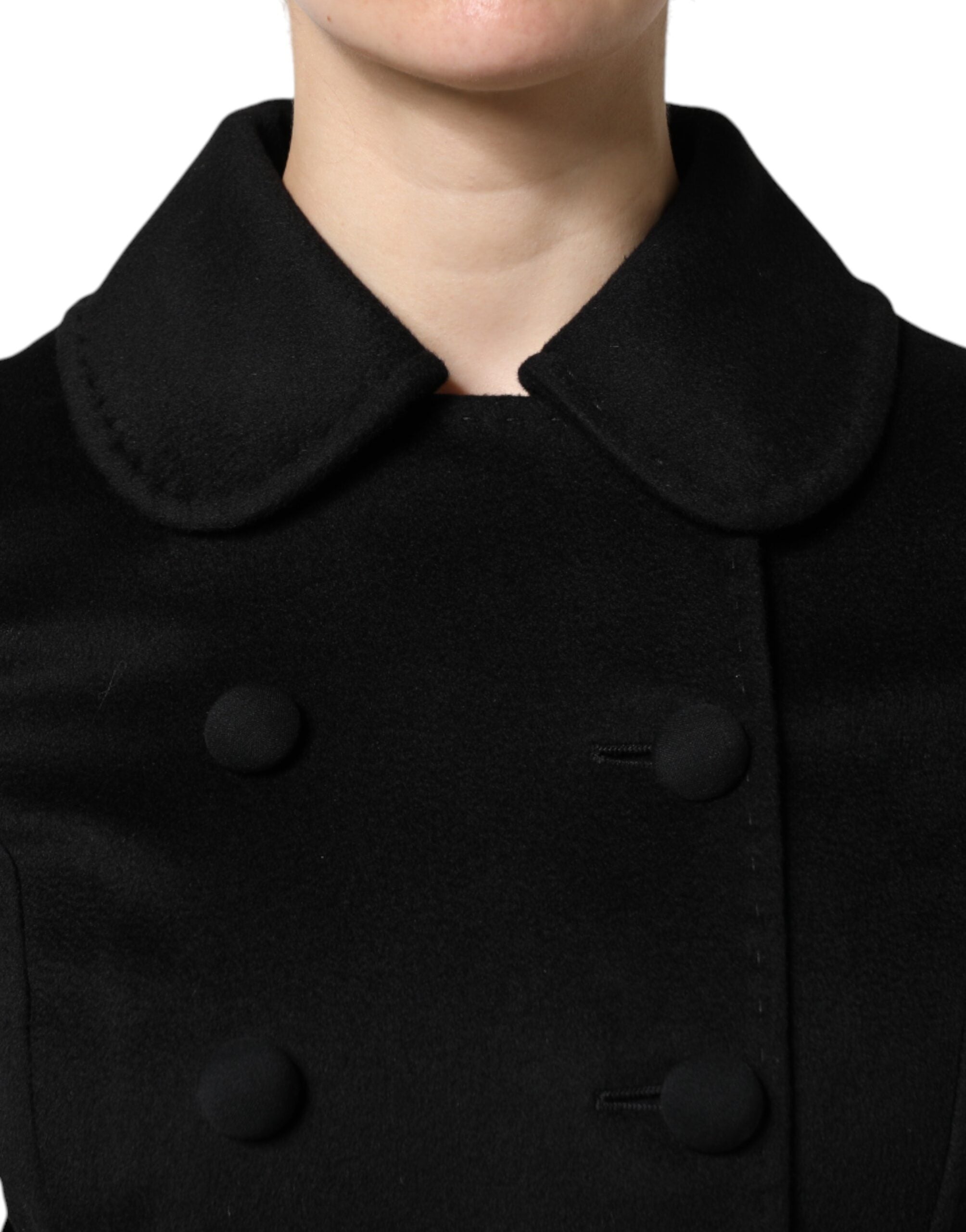 Dolce &amp; Gabbana Sartoria Italiano Blazerjacke aus schwarzer Wolle