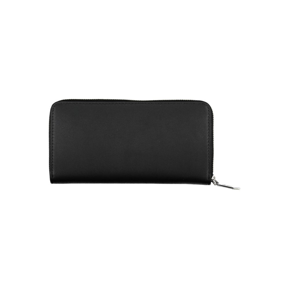 Portofel negru din polietilenă pentru femei Calvin Klein