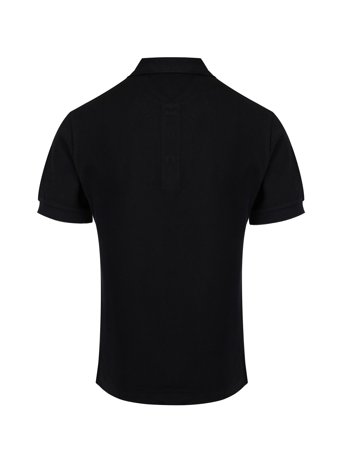 Burberry – Schwarzes Poloshirt aus Baumwolle mit Kragen