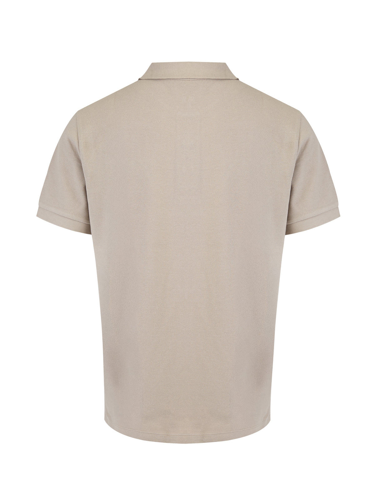 Burberry – Poloshirt aus Baumwolle mit Kragen in hellem Stein