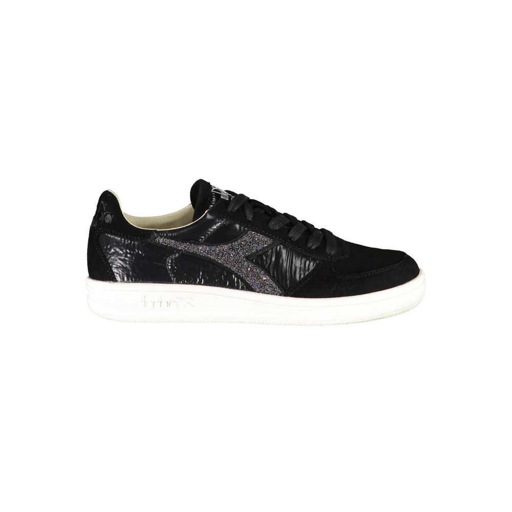 Diadora Damen-Sneaker aus schwarzem Leder