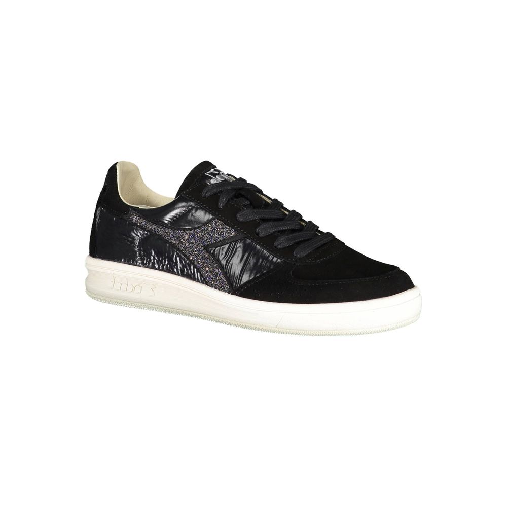 Diadora Damen-Sneaker aus schwarzem Leder
