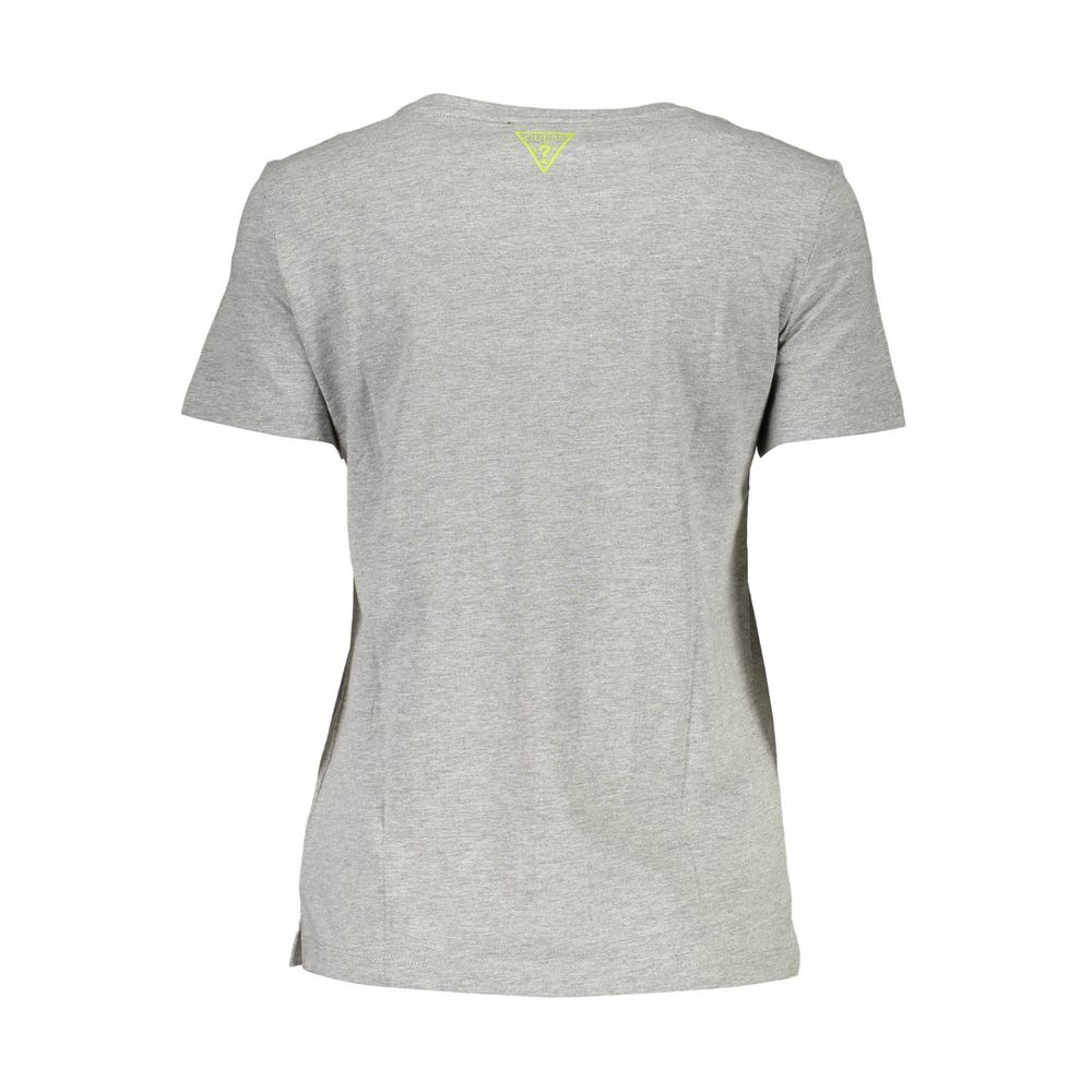 Guess Jeans – Unisex-T-Shirt aus grauer Baumwolle