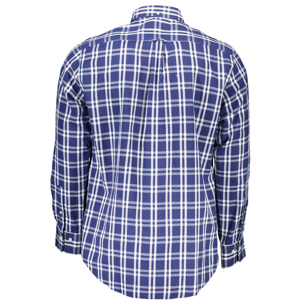 Gant Blaues Herrenhemd aus Baumwolle
