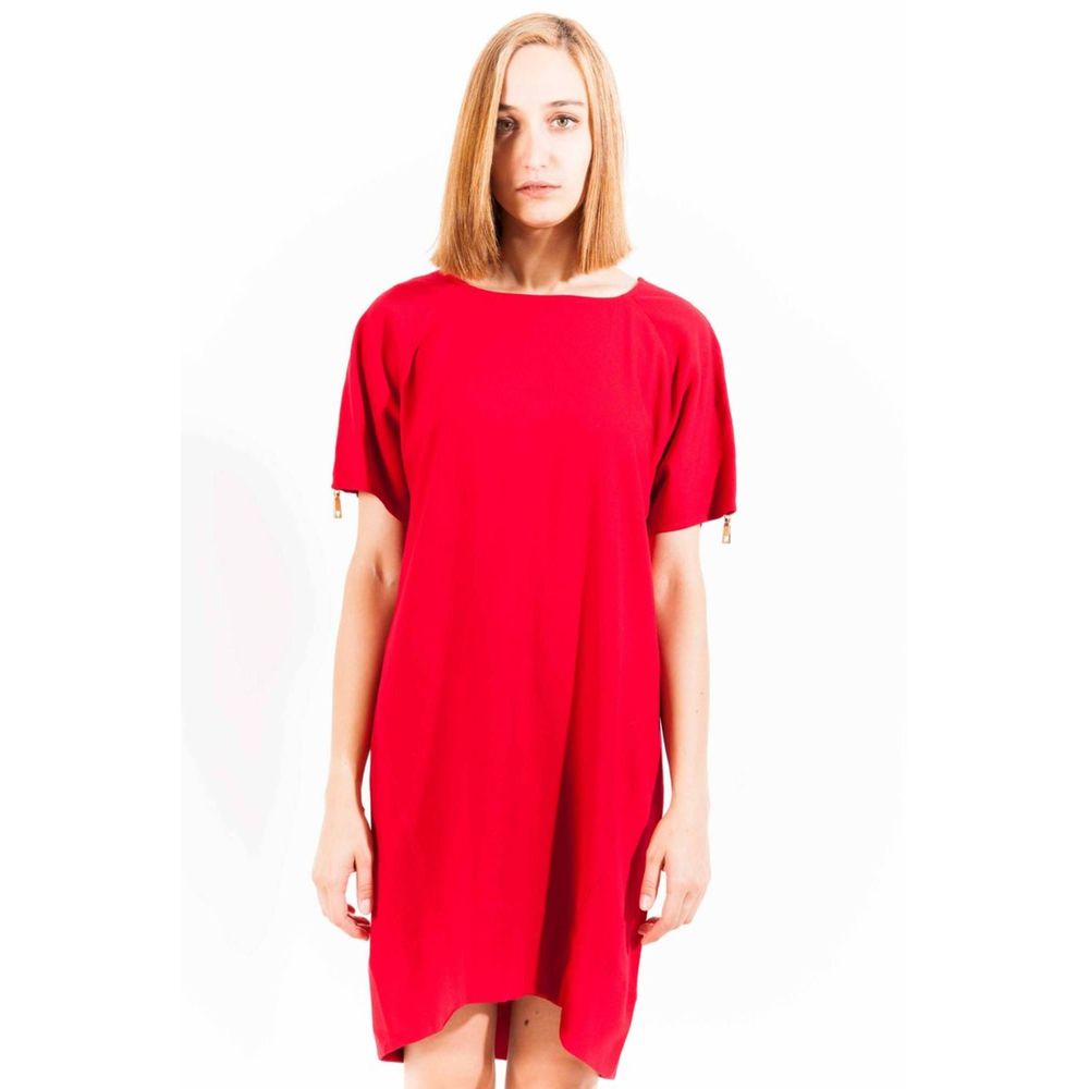 Love Moschino „Rochie roșie din viscoză pentru femei”