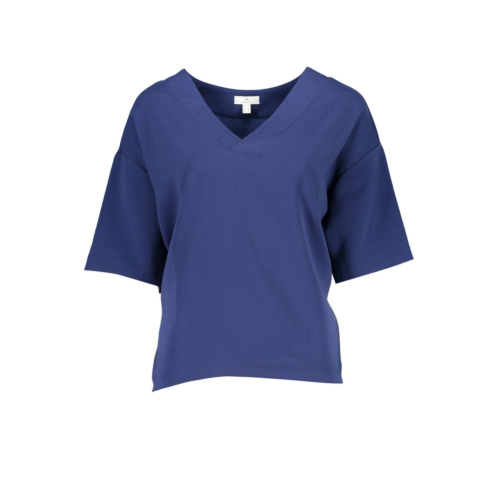 Tricou unisex Gant albastru din bumbac