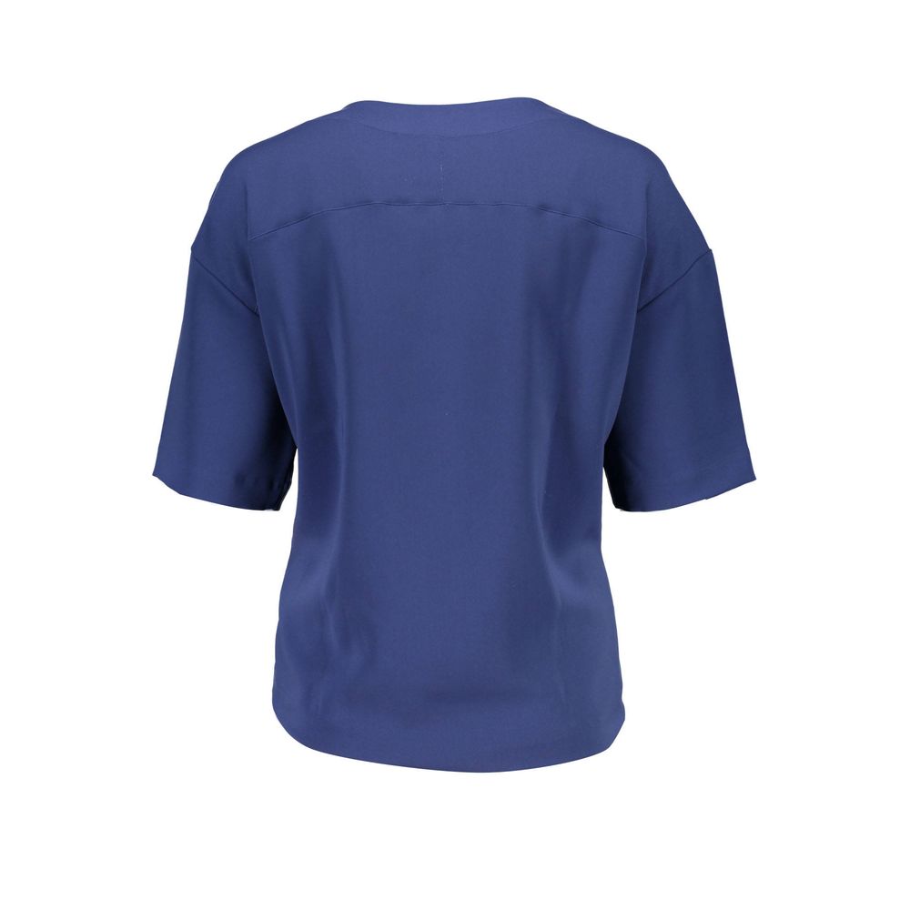 Tricou unisex Gant albastru din bumbac
