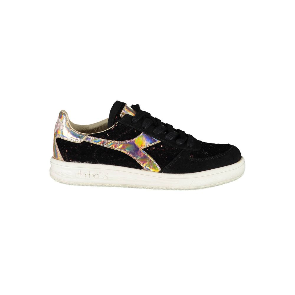 Diadora Damen-Sneaker aus schwarzem Leder
