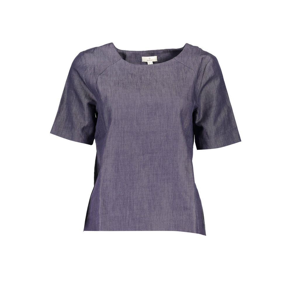 Tricou unisex Gant albastru din bumbac