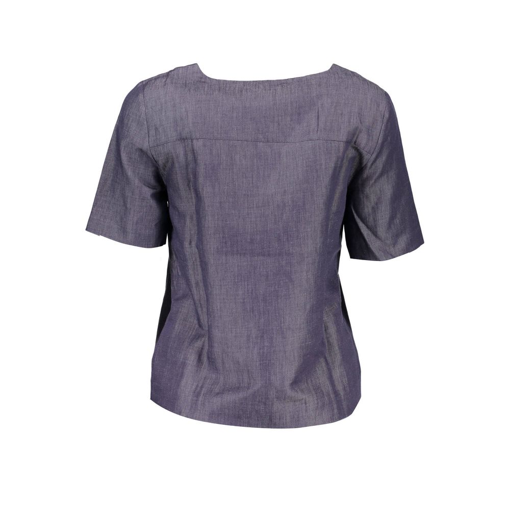 Tricou unisex Gant albastru din bumbac