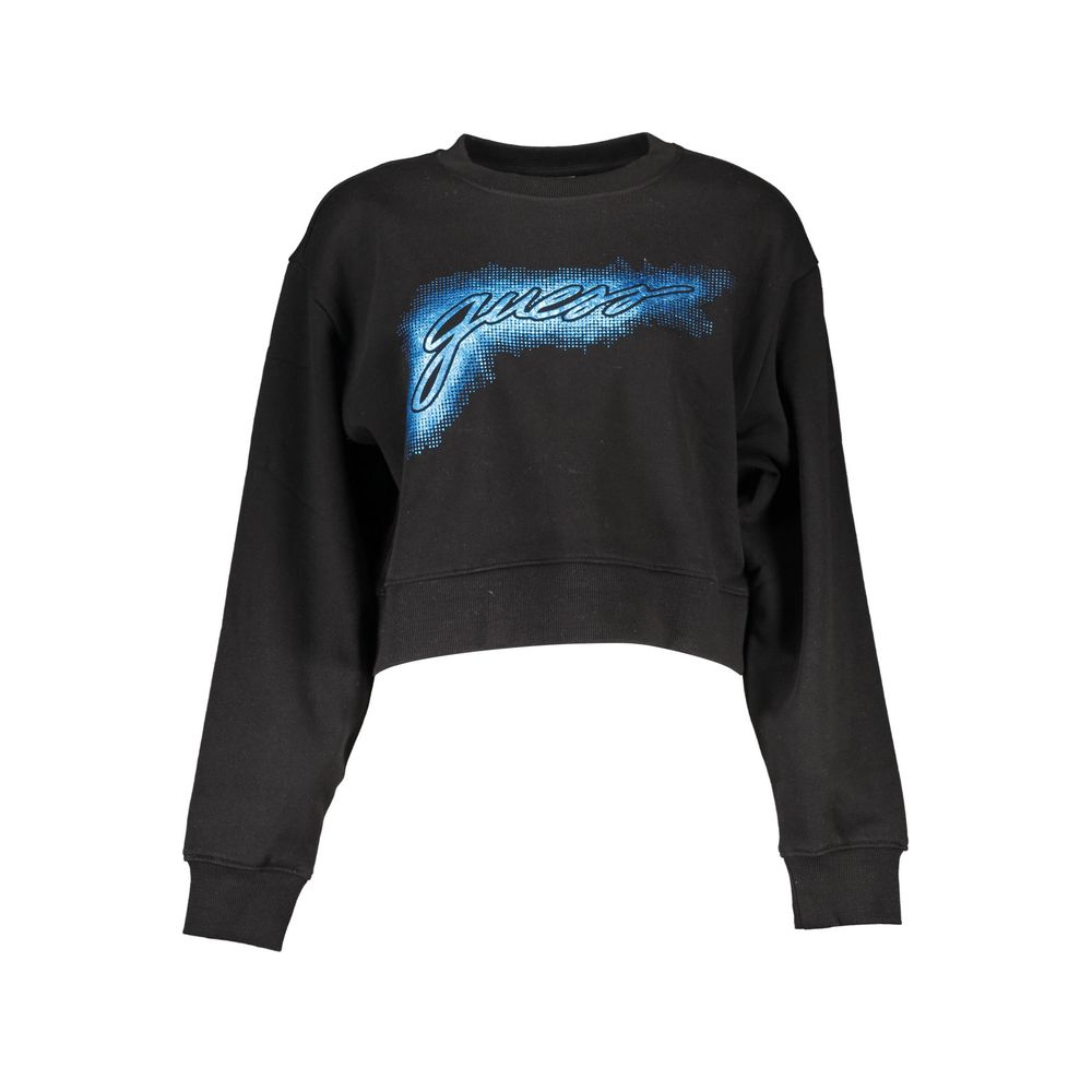 Guess Jeans – Schwarzer Baumwollpullover für Damen