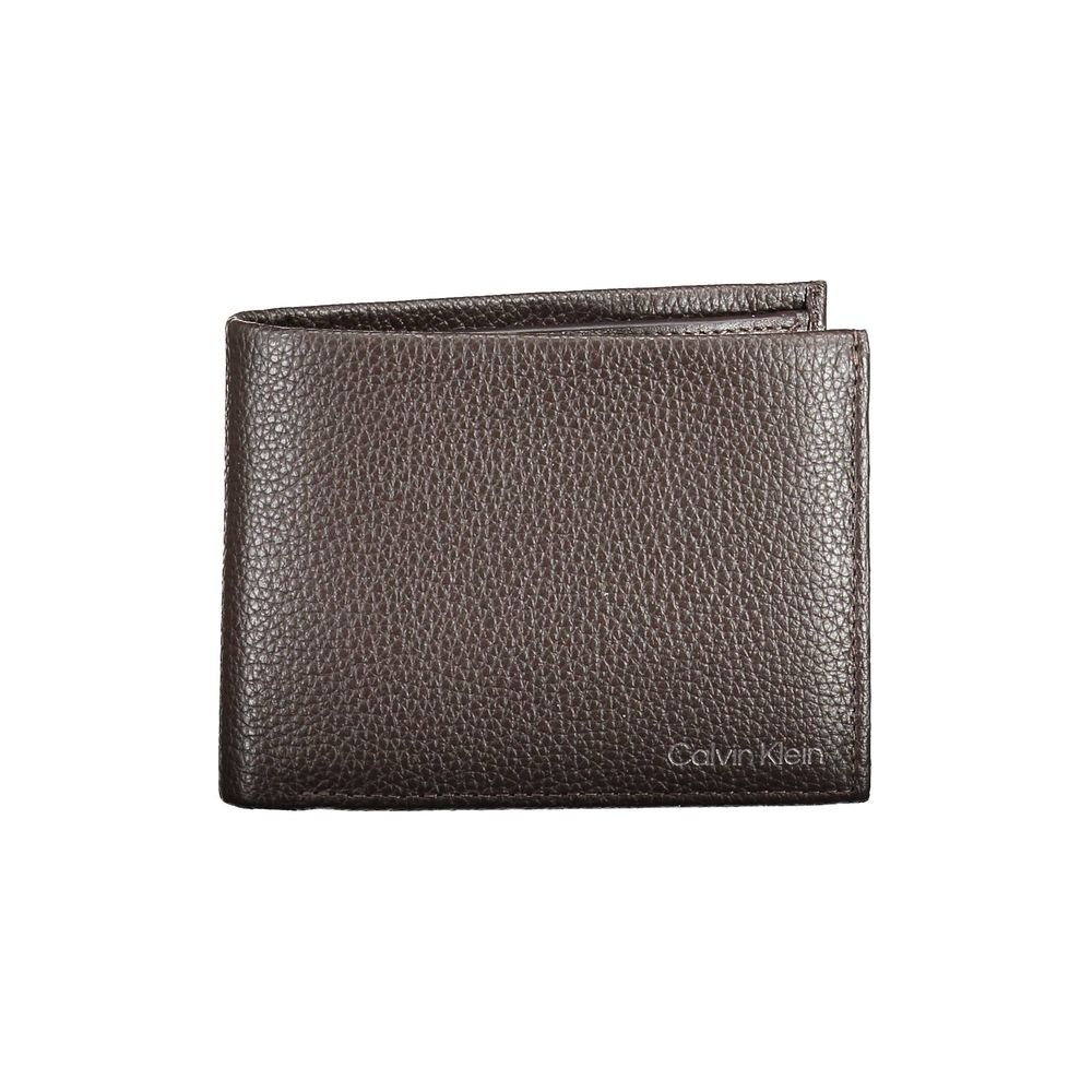 Calvin Klein Herren-Geldbörse aus braunem Leder