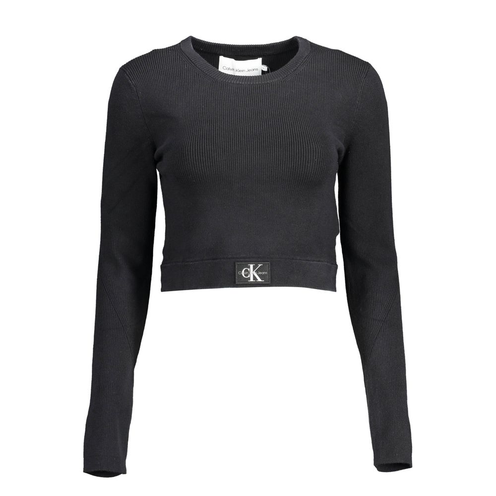 Calvin Klein – Schwarzer Lyocell-Pullover für Damen