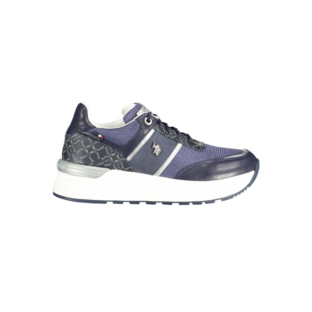 US POLO ASSN. Blaue Polyester Damen Sneaker
