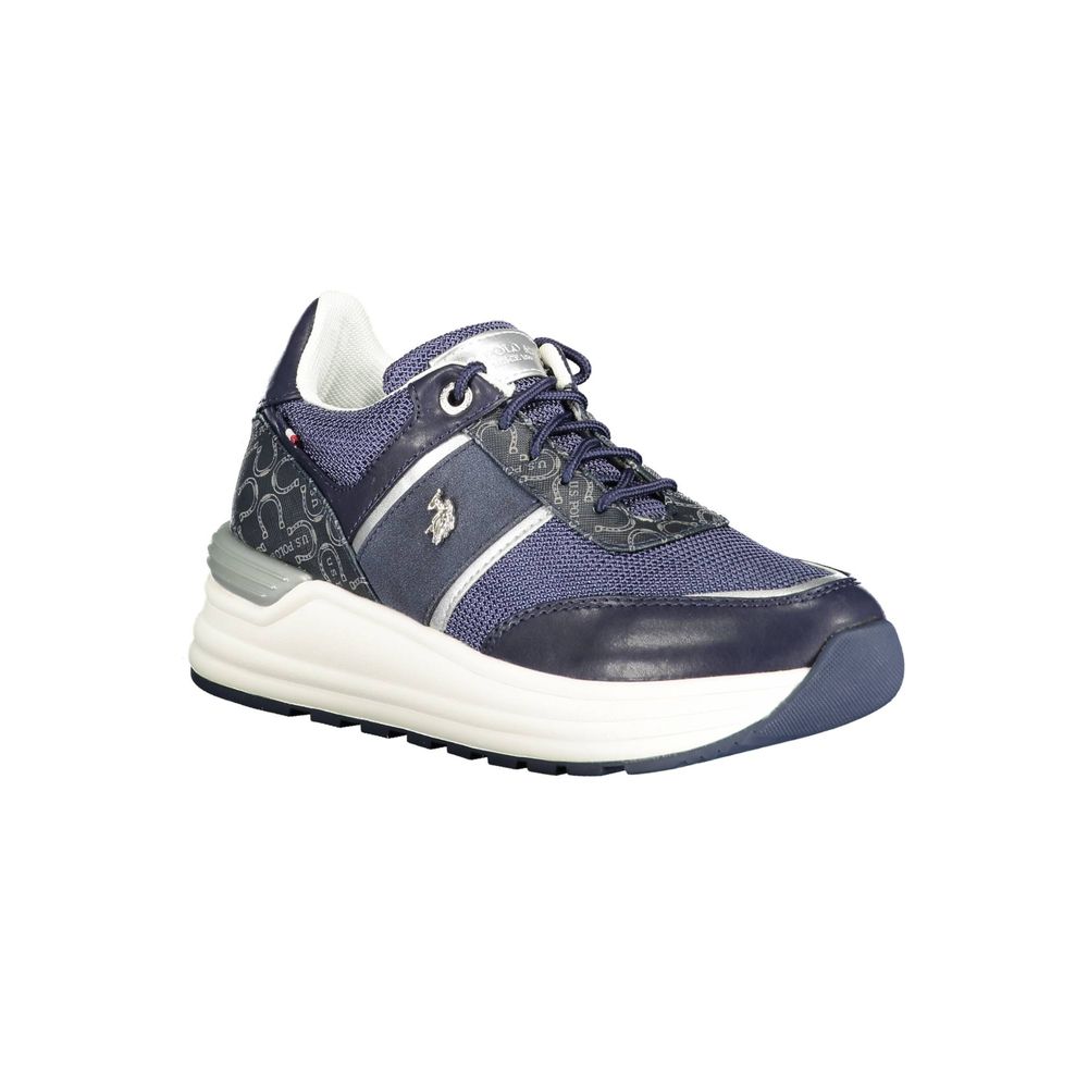 US POLO ASSN. Blaue Polyester Damen Sneaker