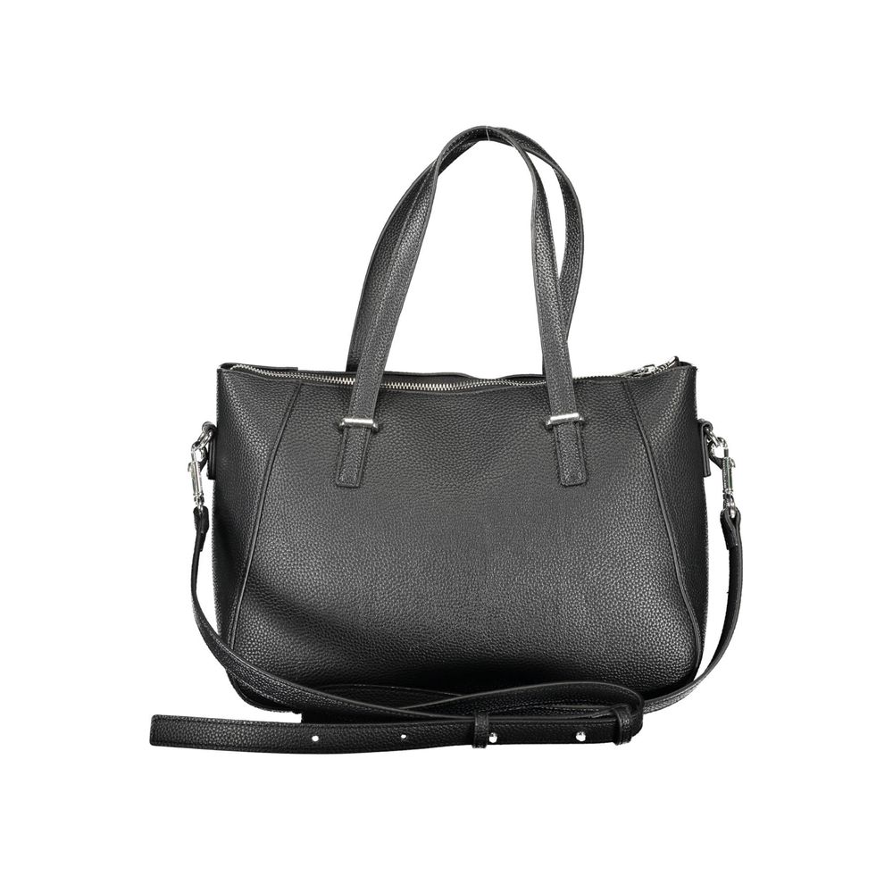 Tommy Hilfiger – Schwarze Handtasche aus Polyethylen für Damen
