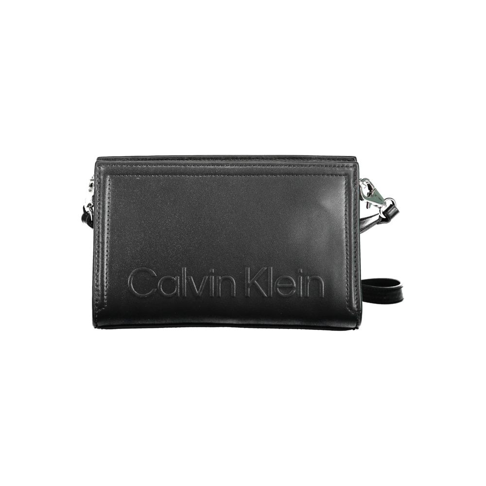 Calvin Klein Schwarze Polyester-Damenhandtasche
