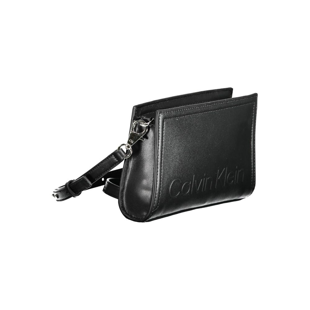 Calvin Klein Schwarze Polyester-Damenhandtasche